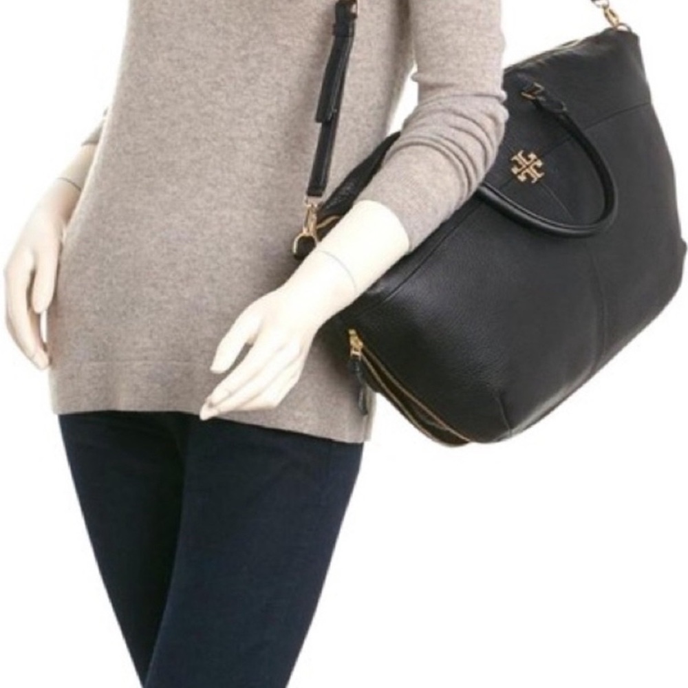 TORY BURCH Ivy Slouch Leather Satchel